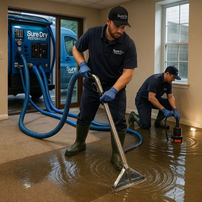 Water Extraction and Removal process in McRae, GA